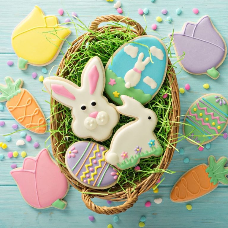 A basket full of easter treats