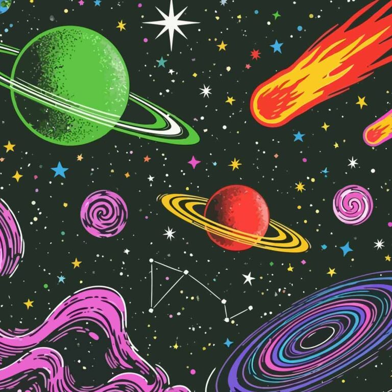 Planets and the solar system graphic